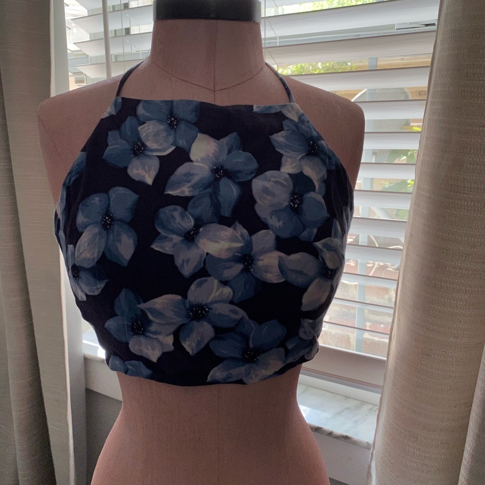 Reformation flower crop top